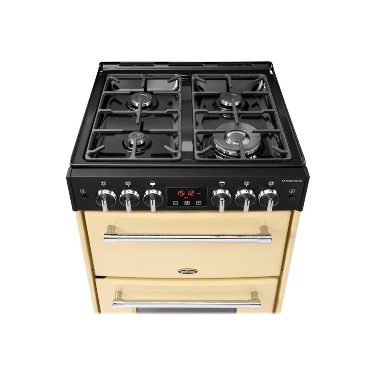Refurbished Belling Farmhouse 60G Double Oven Gas Cooker