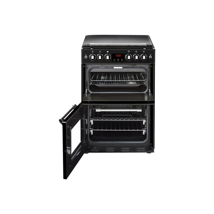 Refurbished Stoves Richmond 600G 60cm Double Oven Gas Cooker Black