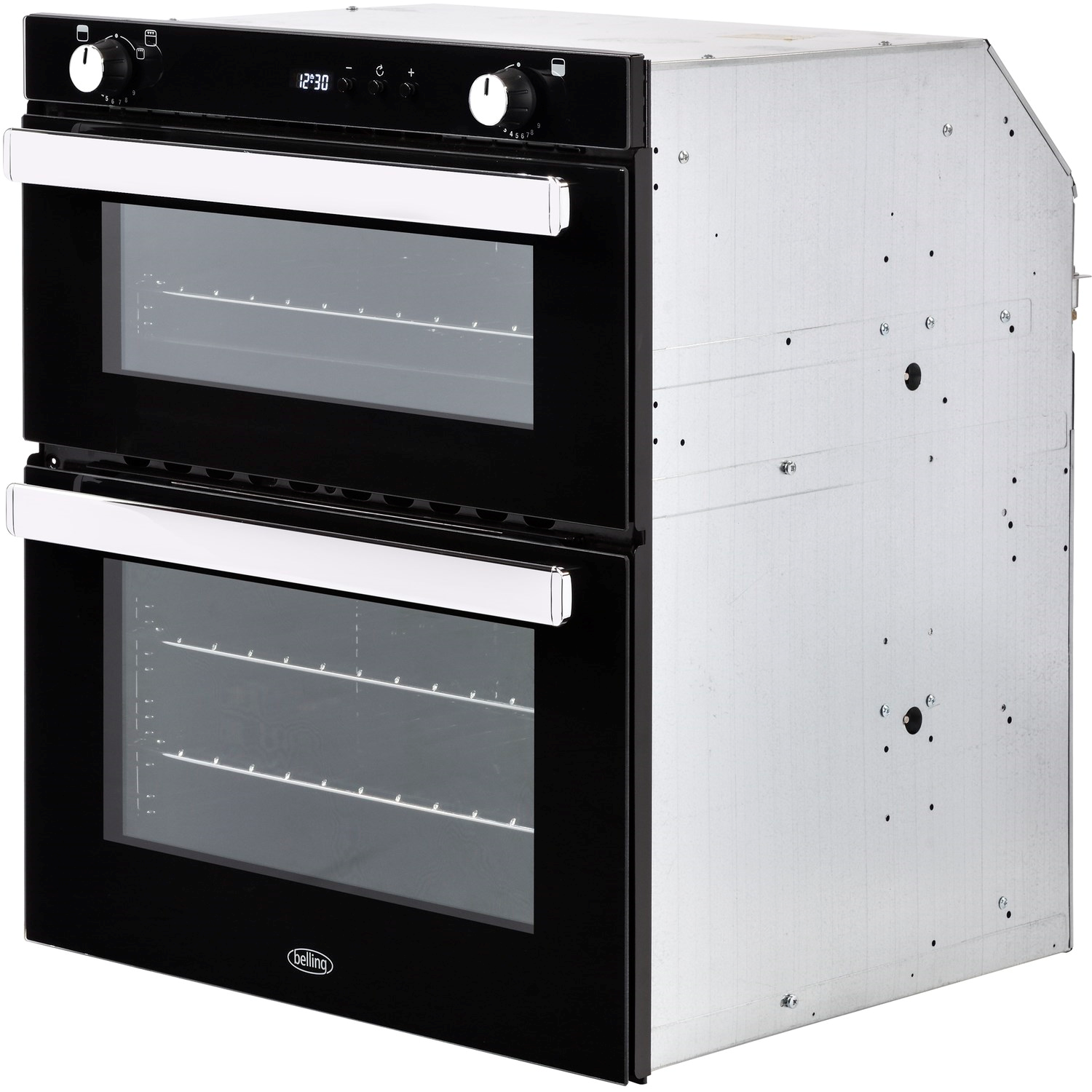 Refurbished Belling BI702G 70cm Double Built Under Gas Oven A2 444444794 Appliances Direct
