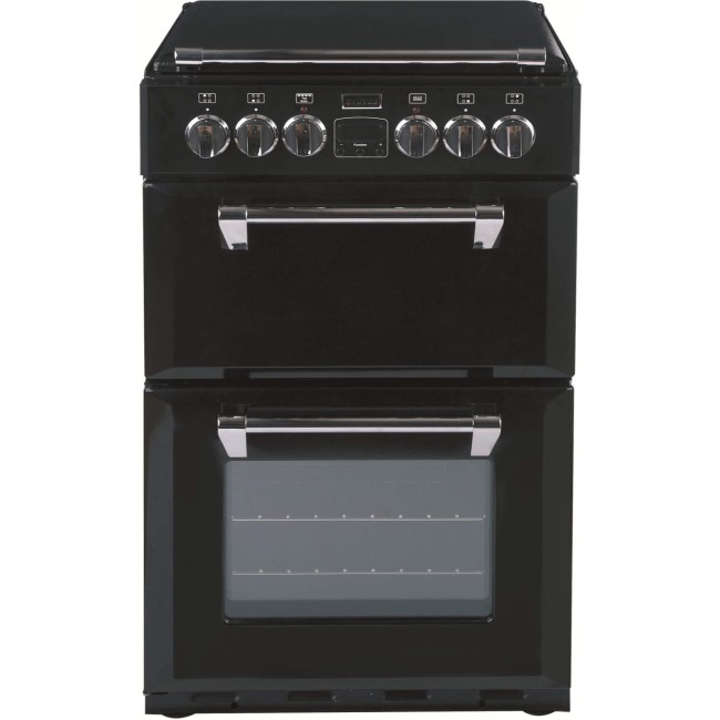 GRADE A3 - Stoves Richmond 550E 55cm Double Oven Electric Cooker with Ceramic Hob and Lid - Black