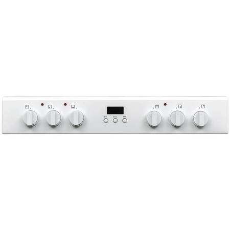 Refurbished Bush BDBL60ELW 60cm Double Oven Electric Cooker in White