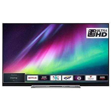 Refurbished Toshiba 55" 4K Ultra HD with HDR10 LED Freeview Play Smart TV without Stand