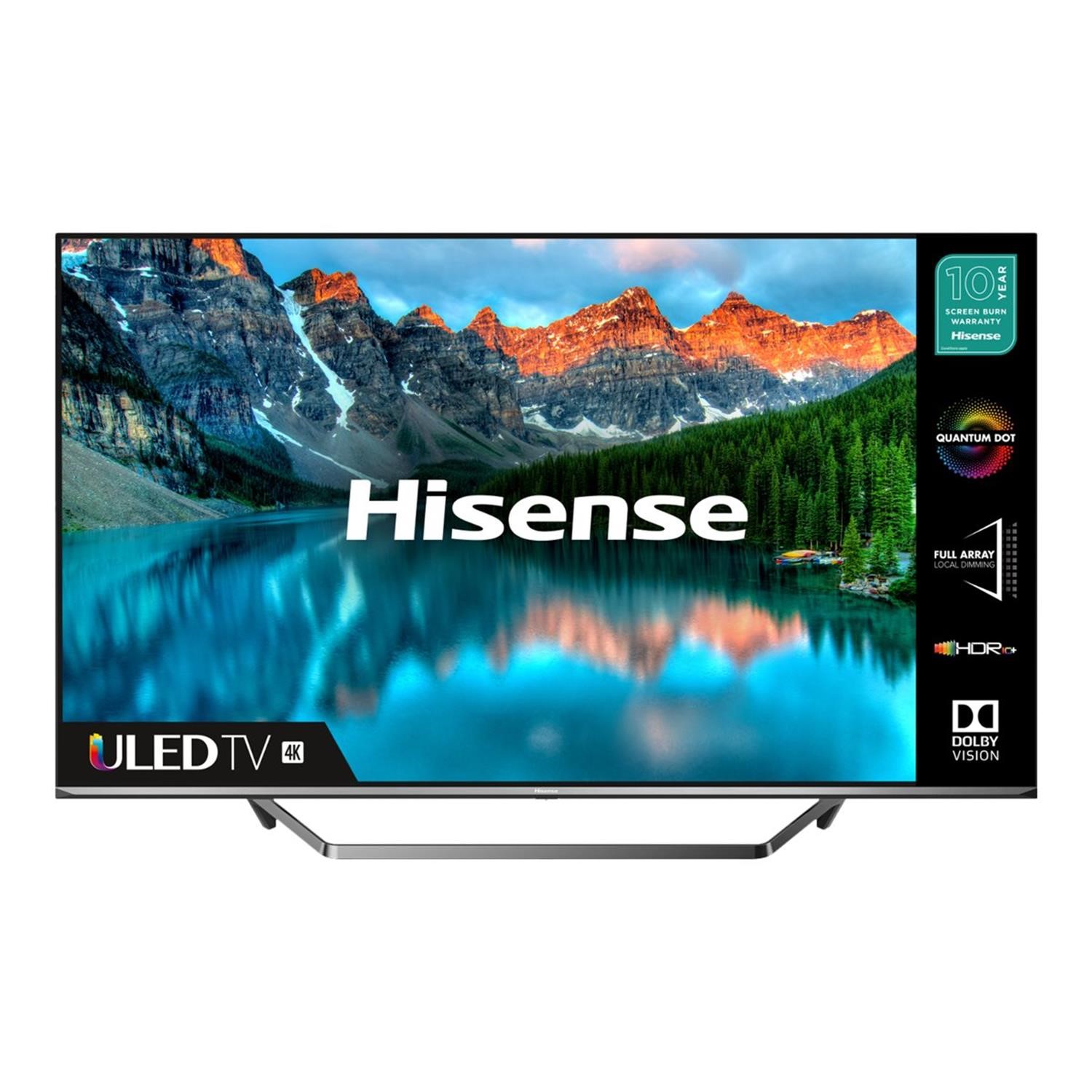 Refurbished Hisense 55 4K Ultra HD with HDR10+ QLED Freeview Smart TV without Stand