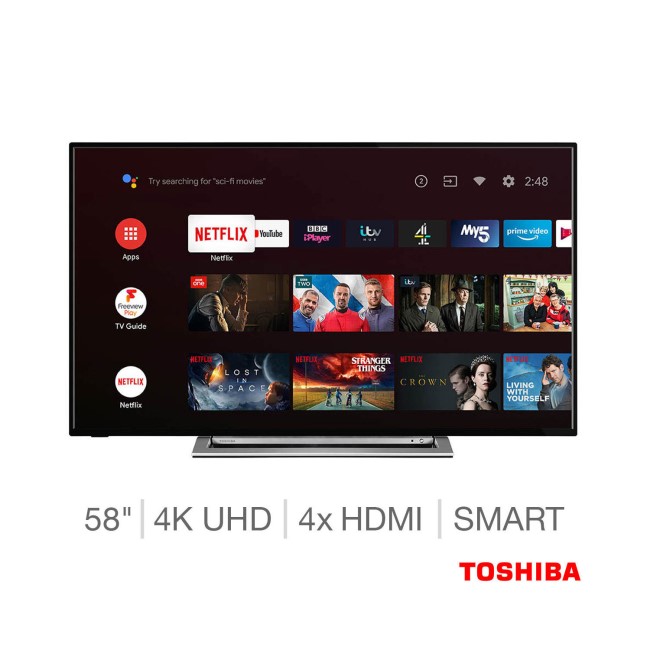 Refurbished Toshiba 58" 4K Ultra HD with HDR LED Smart TV