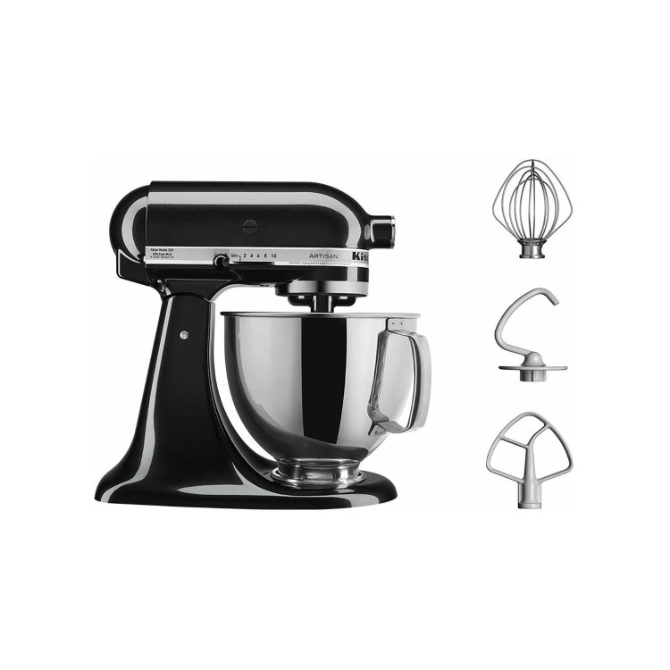 Refurbished KitchenAid Artisan 5KSM150PSBCV 4.8 Litre Stand Mixer Black
