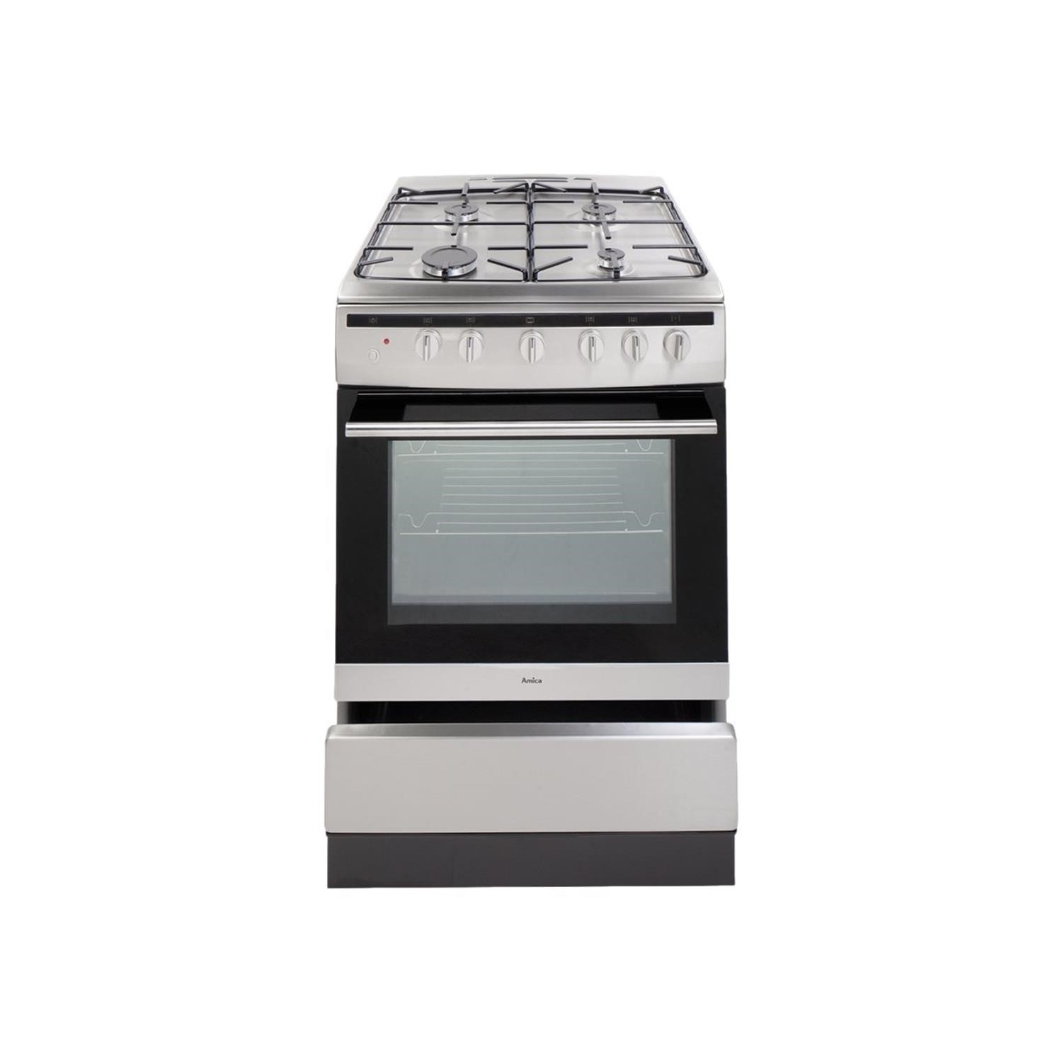 Refurbished Amica 608GG5MSXX 60cm Freestanding Gas Cooker