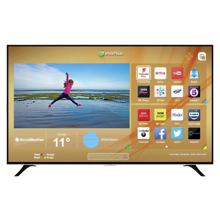 Refurbished Hitachi 75" 4K Ultra HD with HDR LED Smart TV without Stand