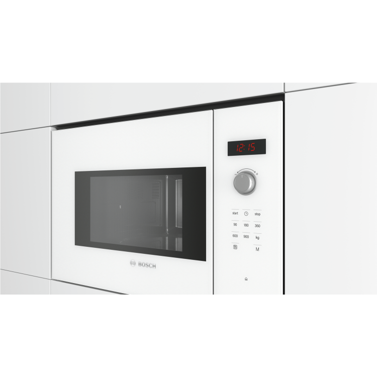 GRADE A2 - Bosch BFL553MW0B Serie 4 900W 25L Built-in Microwave Oven - White