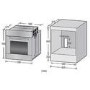 GRADE A2 - electriQ 70 litre 6 Function Built in Static Electric Single Oven - supplied with a plug