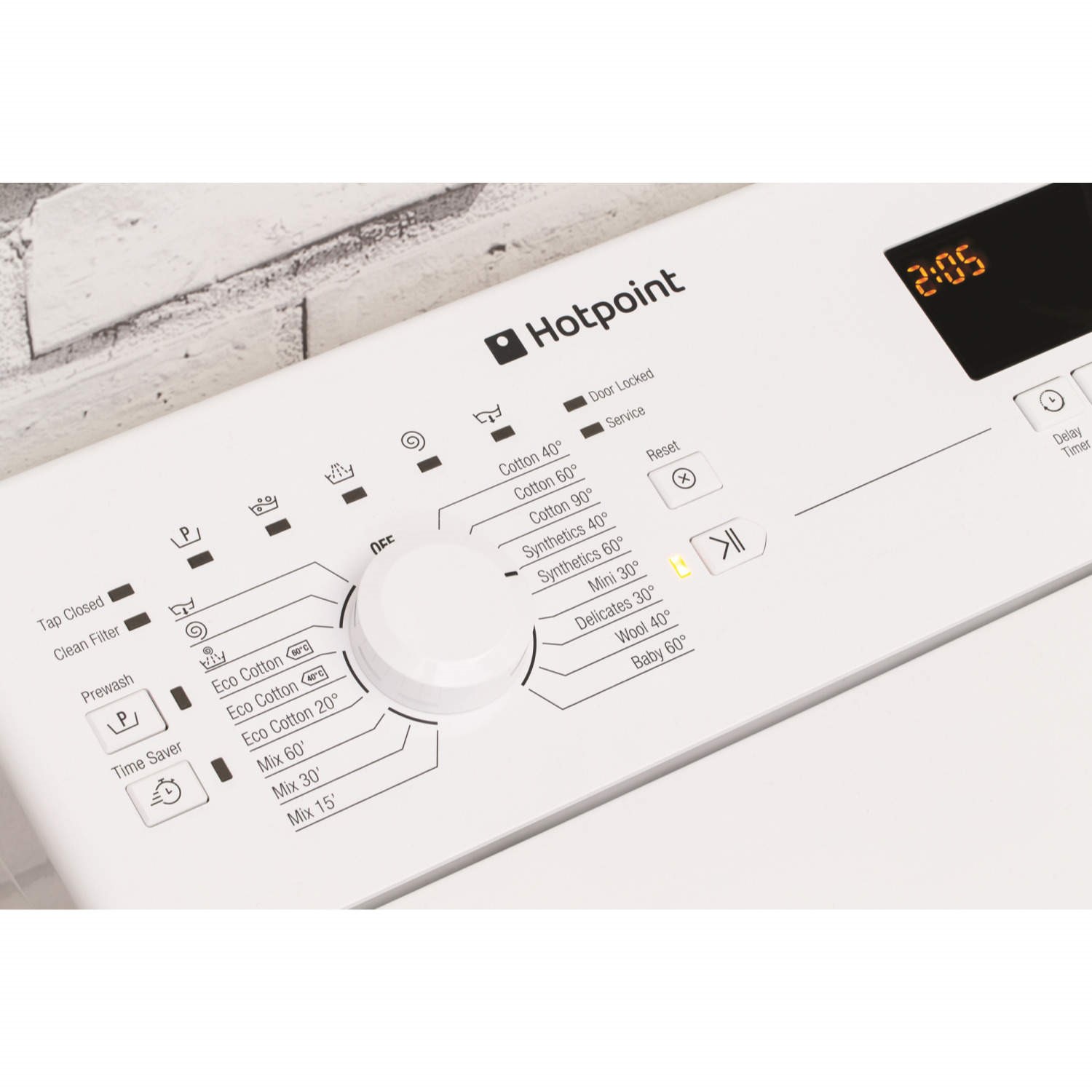 Hotpoint 7kg 1200rpm Freestanding Top Loading Washing Machine White