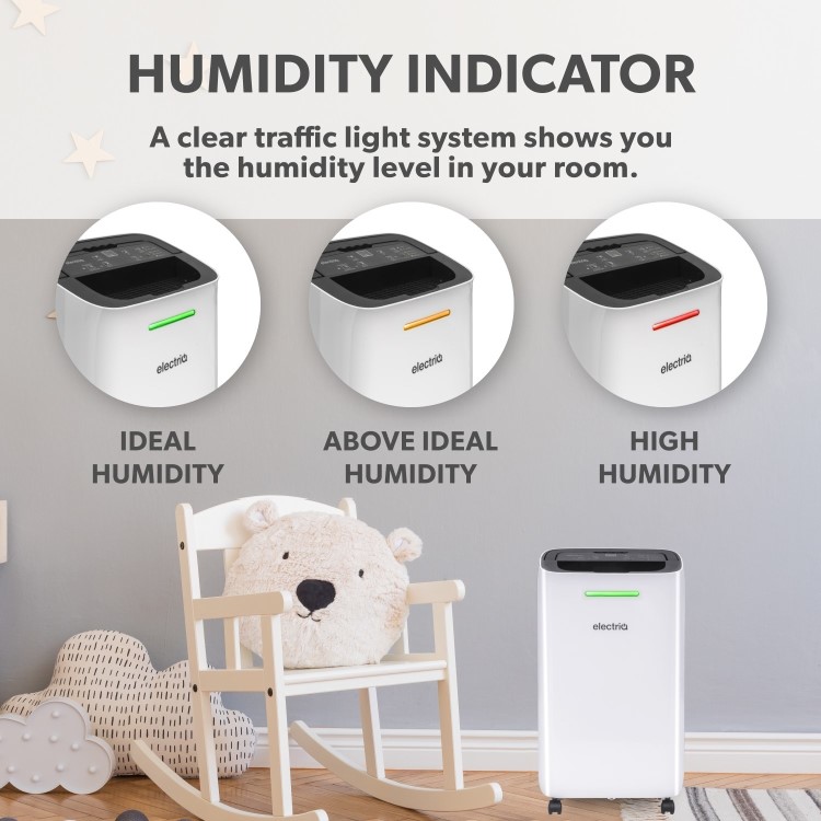 electriQ Essential 12L Quiet Low-Energy Dehumidifier