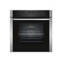 Refurbished Neff N50 B3ACE4HN0B Slide & Hide Easy Clean 60cm Single Built In Electric Oven Stainless Steel