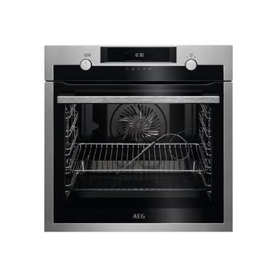 Refurbished AEG SteamBake BPE558070M 60cm Single Built In Electric Oven Stainless Steel