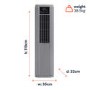 GRADE A2 - electriQ SupremeCool 16000 BTU Quiet Smart Portable Air Conditioner with Heat Pump