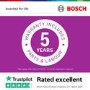 Refurbished Bosch Series 2 Integrated Dishwasher - Smart Wi-Fi D-Rated Black control panel