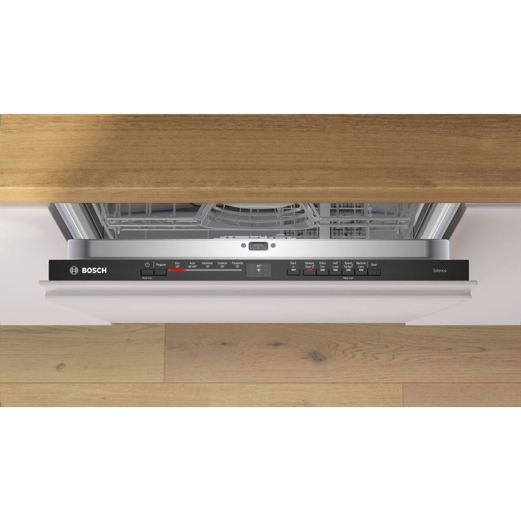 Bosch Series 2 Integrated Dishwasher - Smart Wi-Fi D-Rated Black control panel