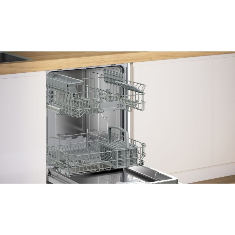Bosch Series 2 Integrated Dishwasher - Smart Wi-Fi D-Rated Black control panel
