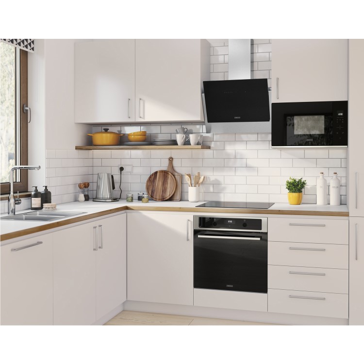 Zanussi Series 60 60cm Angled Cooker Hood - Black