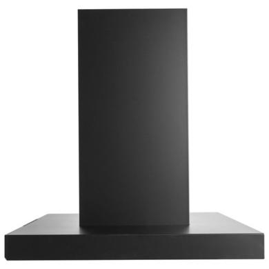 Refurbished electriQ eiQISLANDSLIMBK 90cm Island Hood with Hob to Hood Connection – Black