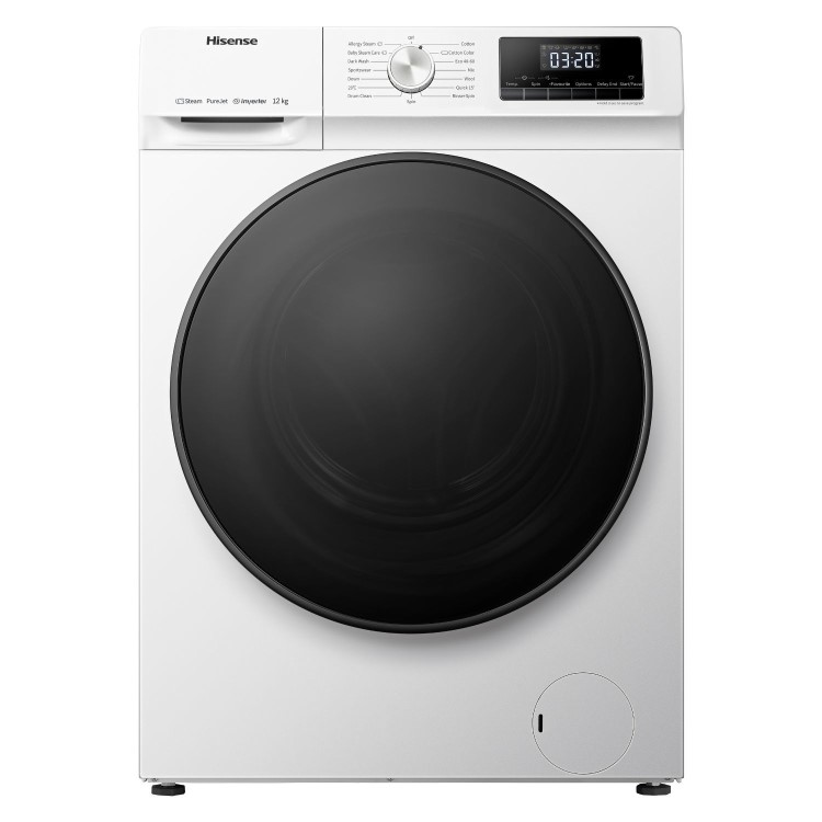 Refurbished Hisense Series 3 WFQA1214EVJM Freestanding 12KG 1400 Spin Washing Machine White