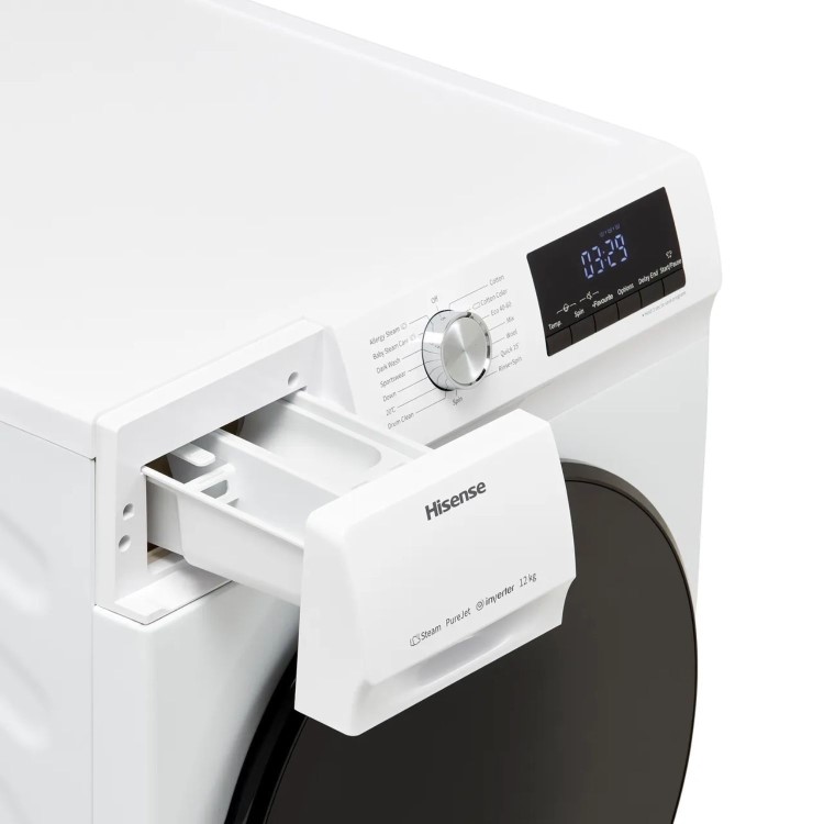 Refurbished Hisense Series 3 WFQA1214EVJM Freestanding 12KG 1400 Spin Washing Machine White