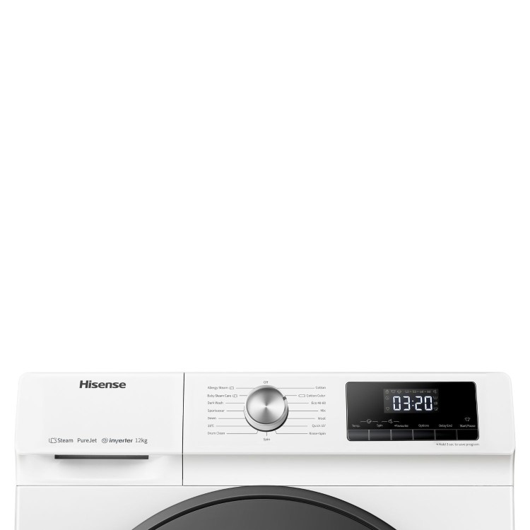 Refurbished Hisense Series 3 WFQA1214EVJM Freestanding 12KG 1400 Spin Washing Machine White