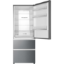Refurbished Haier A3FE743CPJ Freestanding 431 Litre 60/40 Fridge Freezer Silver