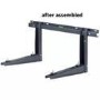GRADE A2 - ACWALLBKTLPG electriQ Air Conditioner outdoor unit Wall Mount Brackets in anthracite / grey- all models Up to 140kg