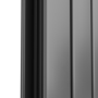 Refurbished Eco Eleganza Anthracite Horizontal Flat Designer Aluminium Radiator 600x975mm Double Panel 3973 BTU