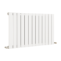 Refurbished - Eco Eleganza White Horizontal Flat Designer Aluminium Radiator 600x975mm Single Panel 2992 BTU