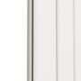 GRADE A2 - Eco Eleganza White Horizontal Flat Designer Aluminium Radiator 600x1425mm Single Panel 4373 BTU