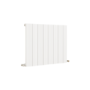 GRADE A2 - Eco Vivante White Horizontal Wave Designer Aluminium Radiator 600x755mm Single Panel 2444 BTU