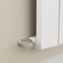GRADE A2 - Eco Vivante White Horizontal Wave Designer Aluminium Radiator 600x755mm Single Panel 2444 BTU