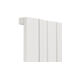 GRADE A2 - Eco Vivante White Horizontal Wave Designer Aluminium Radiator 600x755mm Single Panel 2444 BTU