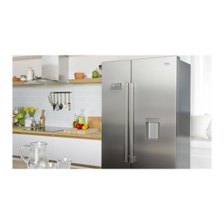 Refurbished Beko ASD241X Freestanding 630 Litre 50/50 Frost Free Fridge Freezer