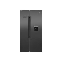 Refurbished Beko Pro ASDM241Z Freestanding 554 Litre Frost Free American Fridge Freezer Black