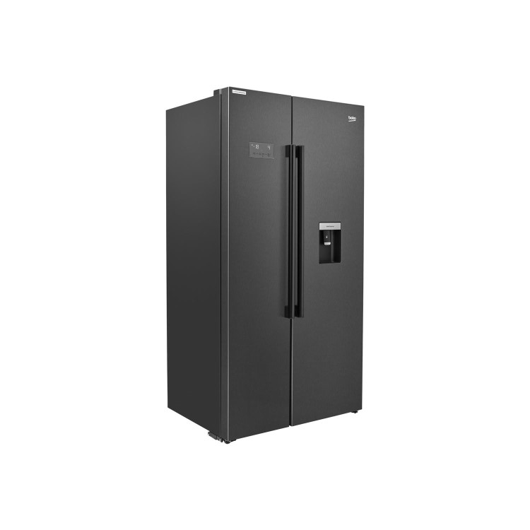 Refurbished Beko Pro ASDM241Z Freestanding 554 Litre Frost Free American Fridge Freezer Black