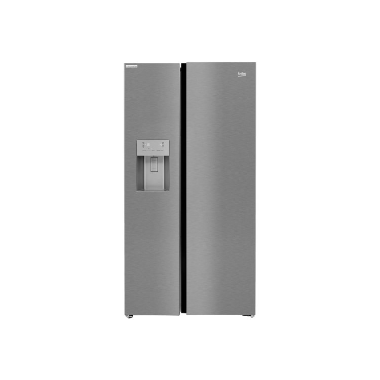Refurbished Beko ASFP342PS Freestanding 525 Litre 70/30 Frost Free Fridge Freezer Stainless Steel