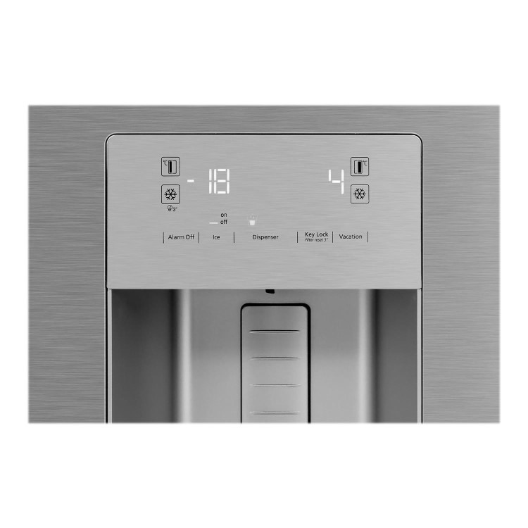 Refurbished Beko ASFP342PS Freestanding 525 Litre 70/30 Frost Free Fridge Freezer Stainless Steel