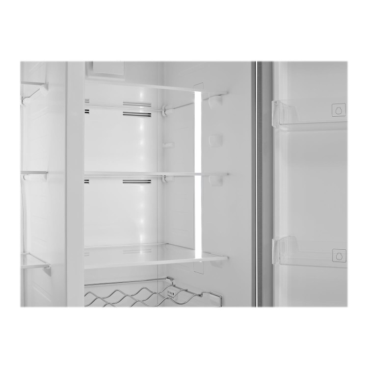 Refurbished Beko ASFP342PS Freestanding 525 Litre 70/30 Frost Free Fridge Freezer Stainless Steel