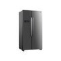 Refurbished Beko ASL1331PX Freestanding 532 Litre 50/50 Frost Free American Fridge Freezer Stainless Steel