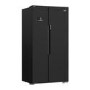 Refurbished Beko ASL1342B Freestanding 580 Litre 70/30 Frost Free American Fridge Freezer Black