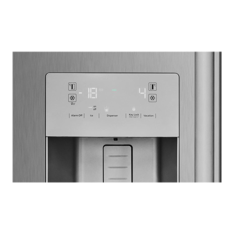 Refurbished Beko ASPM341LPX Freestanding 523 Litre Frost Free Fridge Freezer Stainless Steel