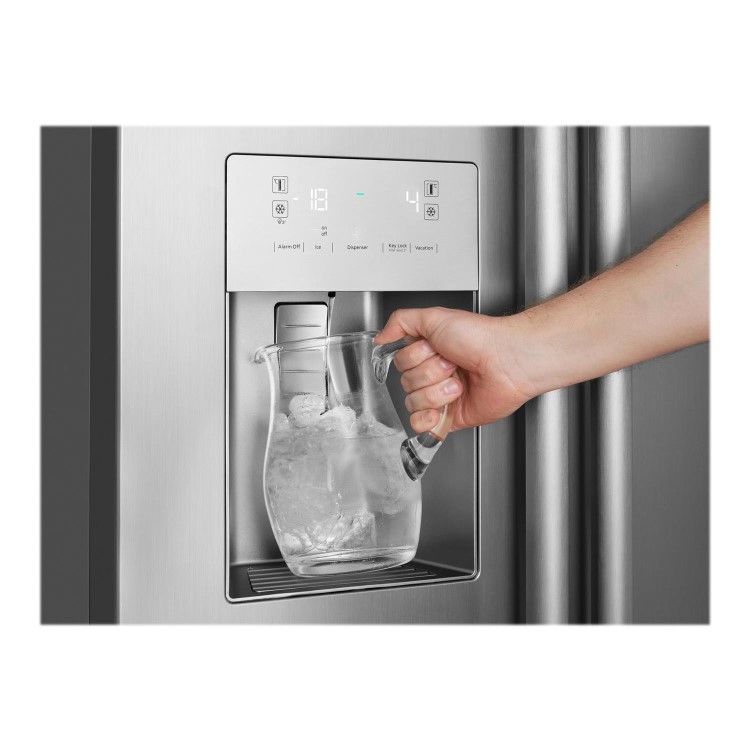 Refurbished Beko ASPM341LPX Freestanding 523 Litre Frost Free Fridge Freezer Stainless Steel