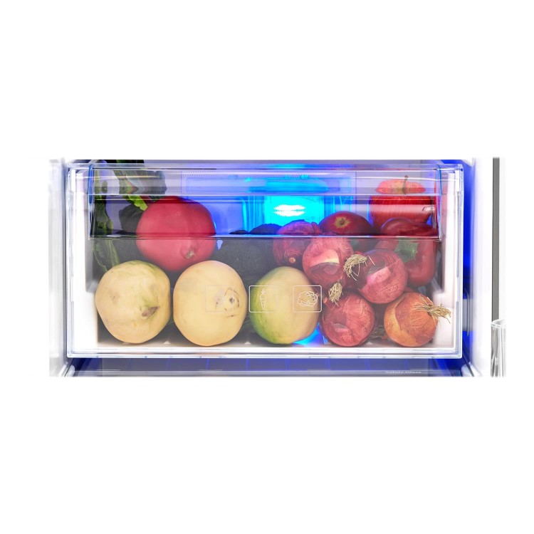 Refurbished Beko ASPM341LPX Freestanding 523 Litre Frost Free Fridge Freezer Stainless Steel