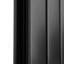 Refurbished Eco Eleganza Midnight Black Vertical Flat Designer Aluminium Radiator 1800x450mm Double Panel 4392 BTU