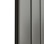 Refurbished Eco Eleganza Anthracite Vertical Flat Designer Aluminium Radiator 1800x450mm Single Panel 3388 BTU