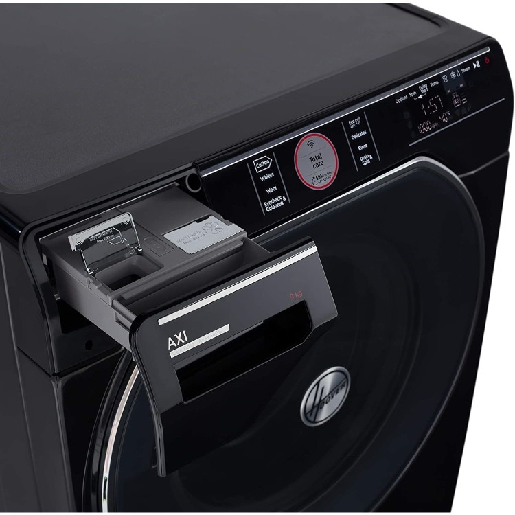 Refurbished Hoover AWMPD69LH7B Freestanding 9KG 1600 Spin Washing Machine Black