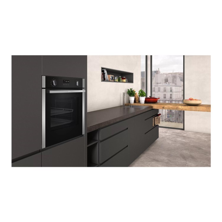Refurbished Neff N50 B2ACH7HH0B 60cm Single Built In Electric Oven Stainless Steel