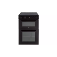 Refurbished Bush B60TCBX 60cm Double Oven Electric Cooker Black